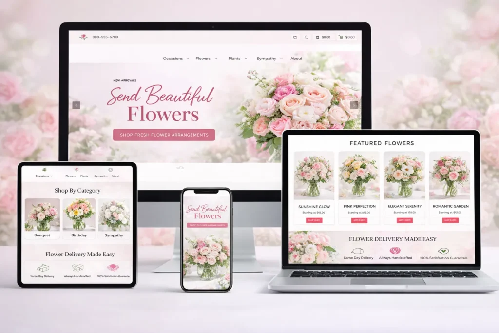 flower website shopify