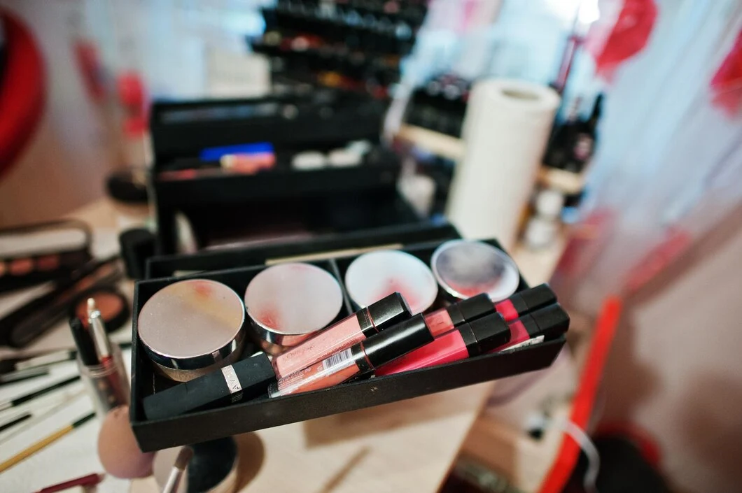 Beauty and cosmetic products displayed for online eCommerce selling