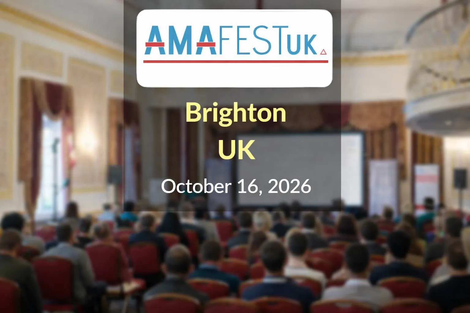 AMAFEST UK event in Brighton, UK, October 16, 2026.