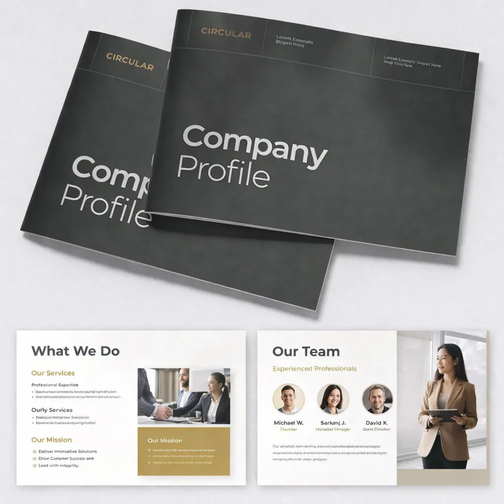 Brand guidelines design mockup.