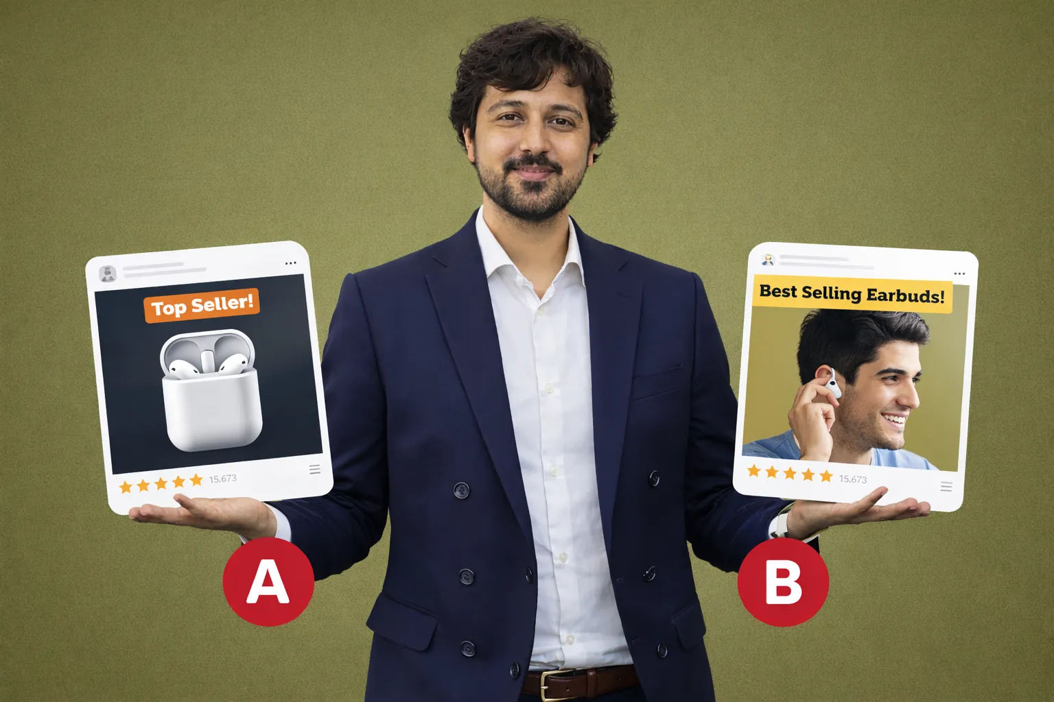 A/B testing of social media posts for performance optimisation.
