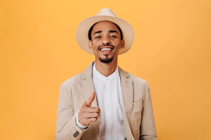 guy-stylish-hat-beige-jacket-smiles