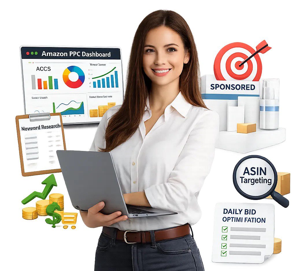 Amazon PPC expert optimizing paid advertising campaigns
