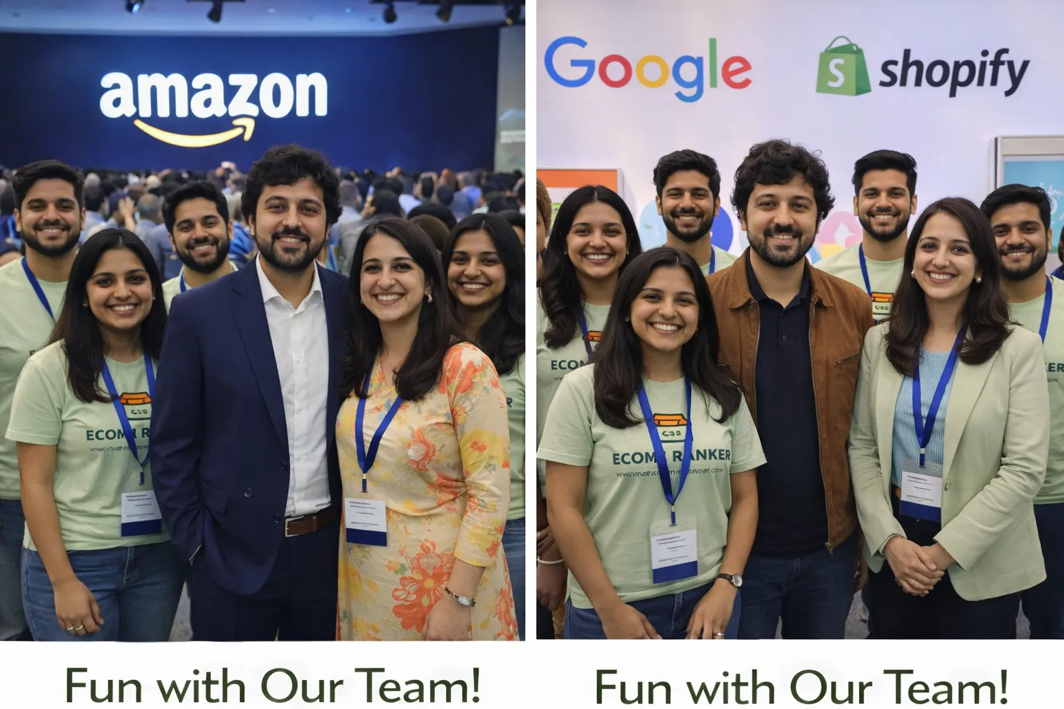 EcomRanker team of Amazon marketing experts in office