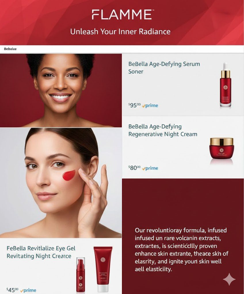 Amazon brand store interface for a women's activewear collection