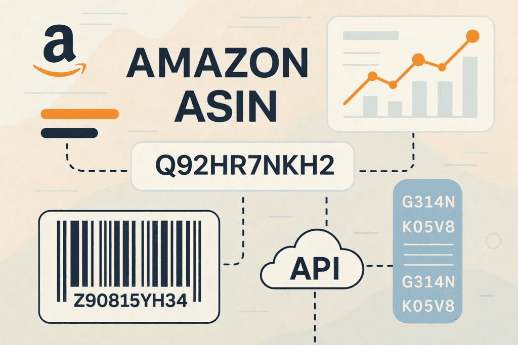 Amazon product ASIN code infographic