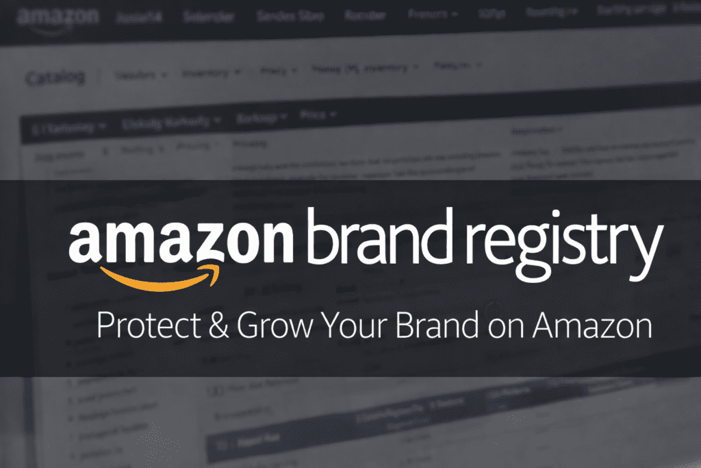 Amazon Brand Registry guide banner for sellers