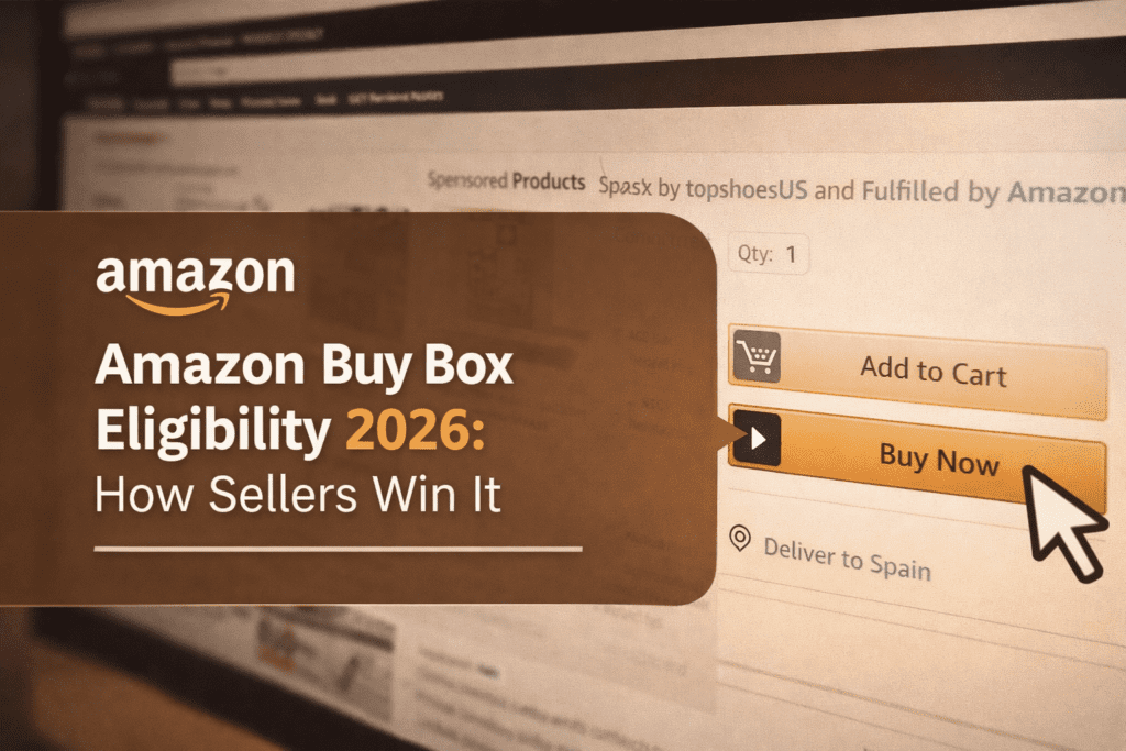 Amazon Buy Box winning strategies for sellers graphic