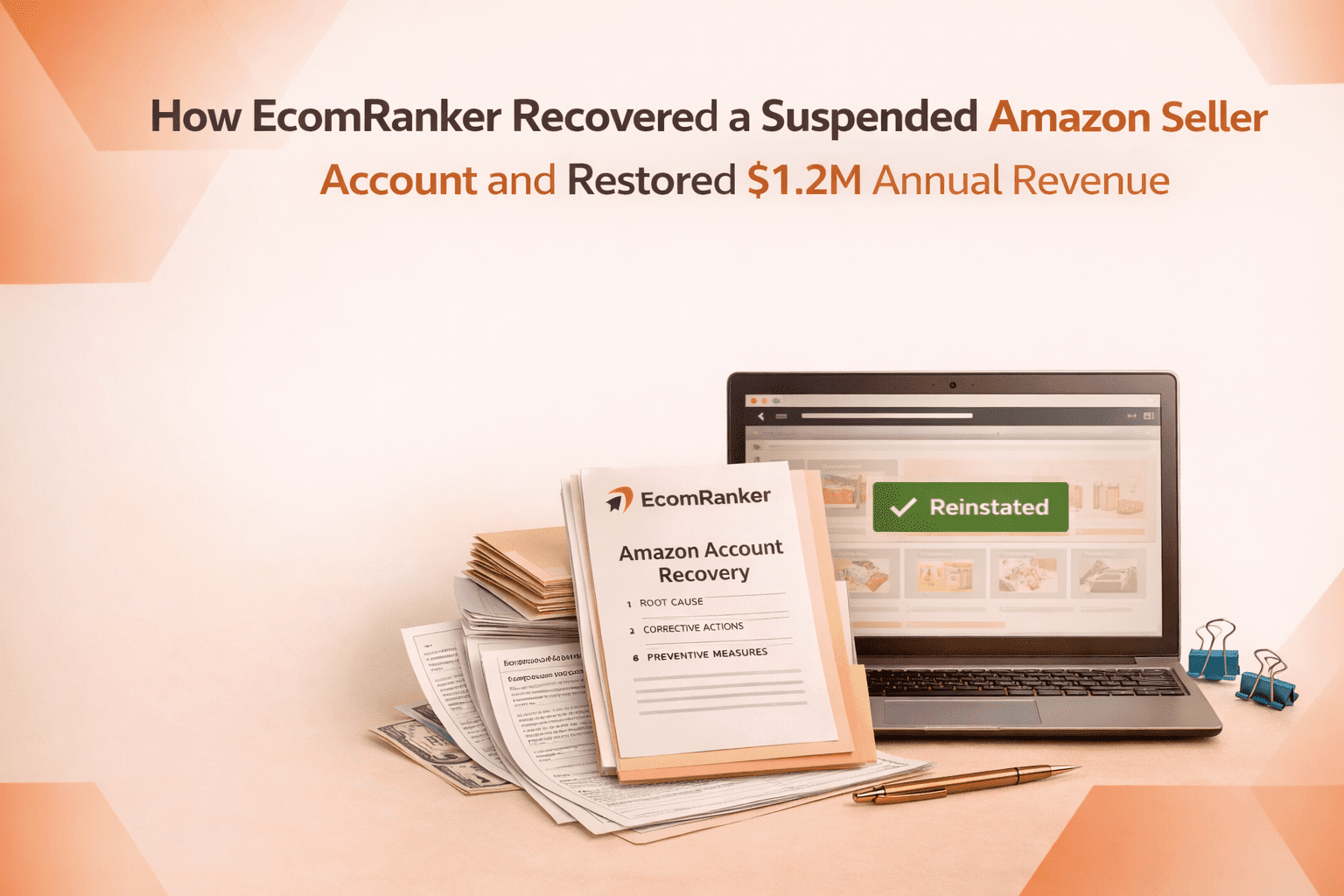 Amazon account reinstatement case study $1.2M revenue