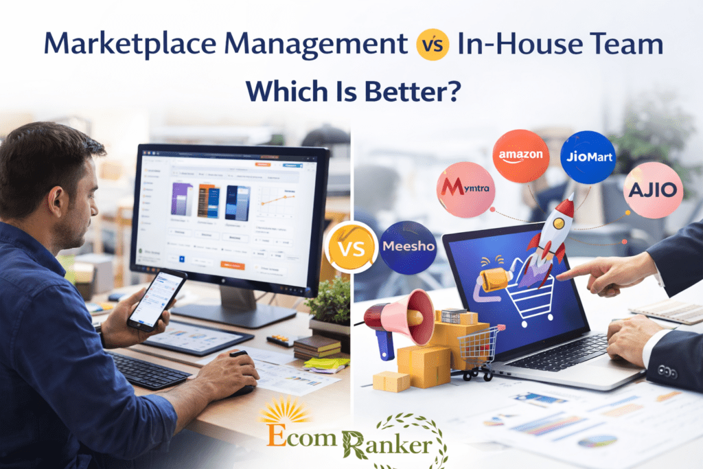E-commerce management in-house vs marketplace