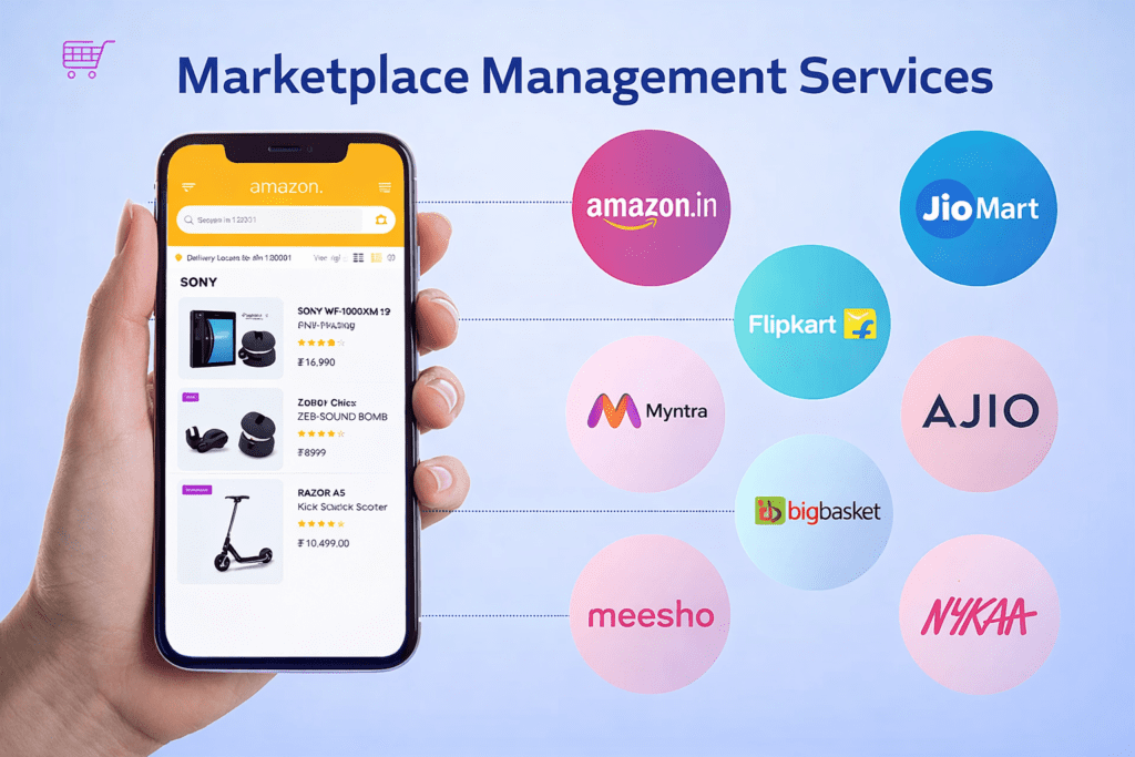 Marketplace management in digital shopping