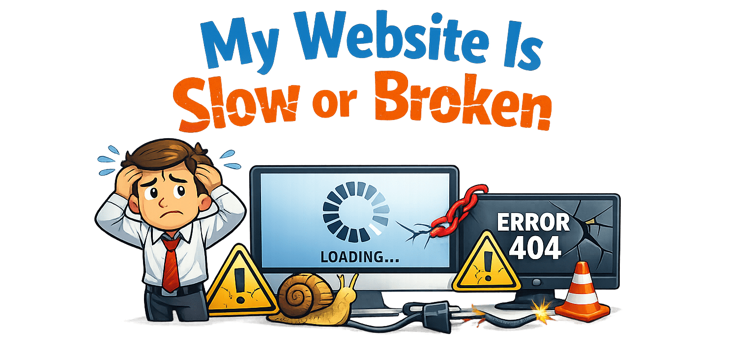 slow or broken website performance issu
