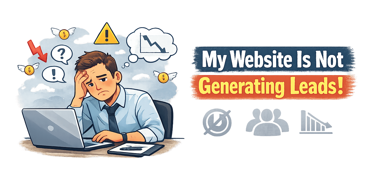 website lead generation issue