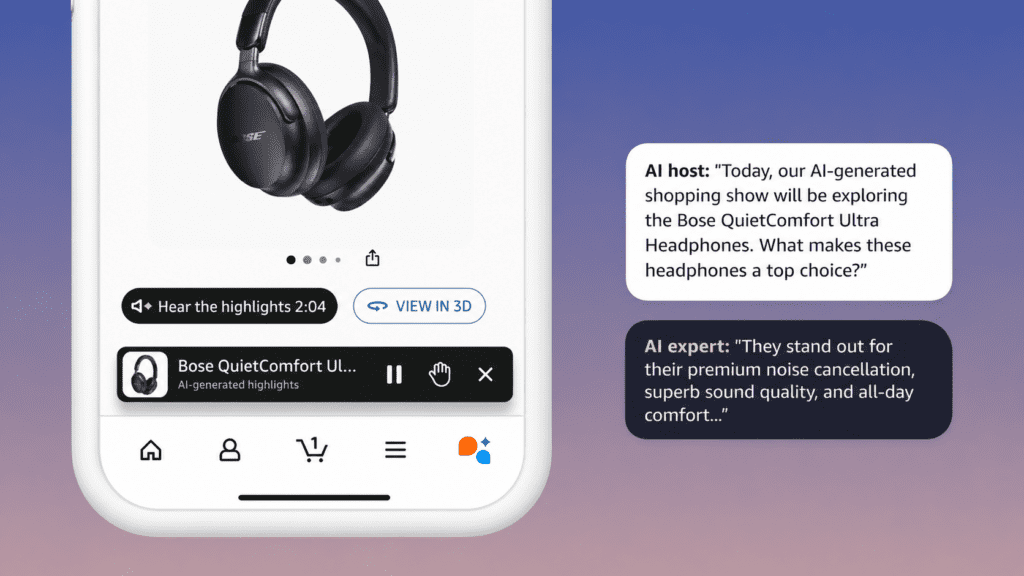 AI-powered shopping experience on smartphone