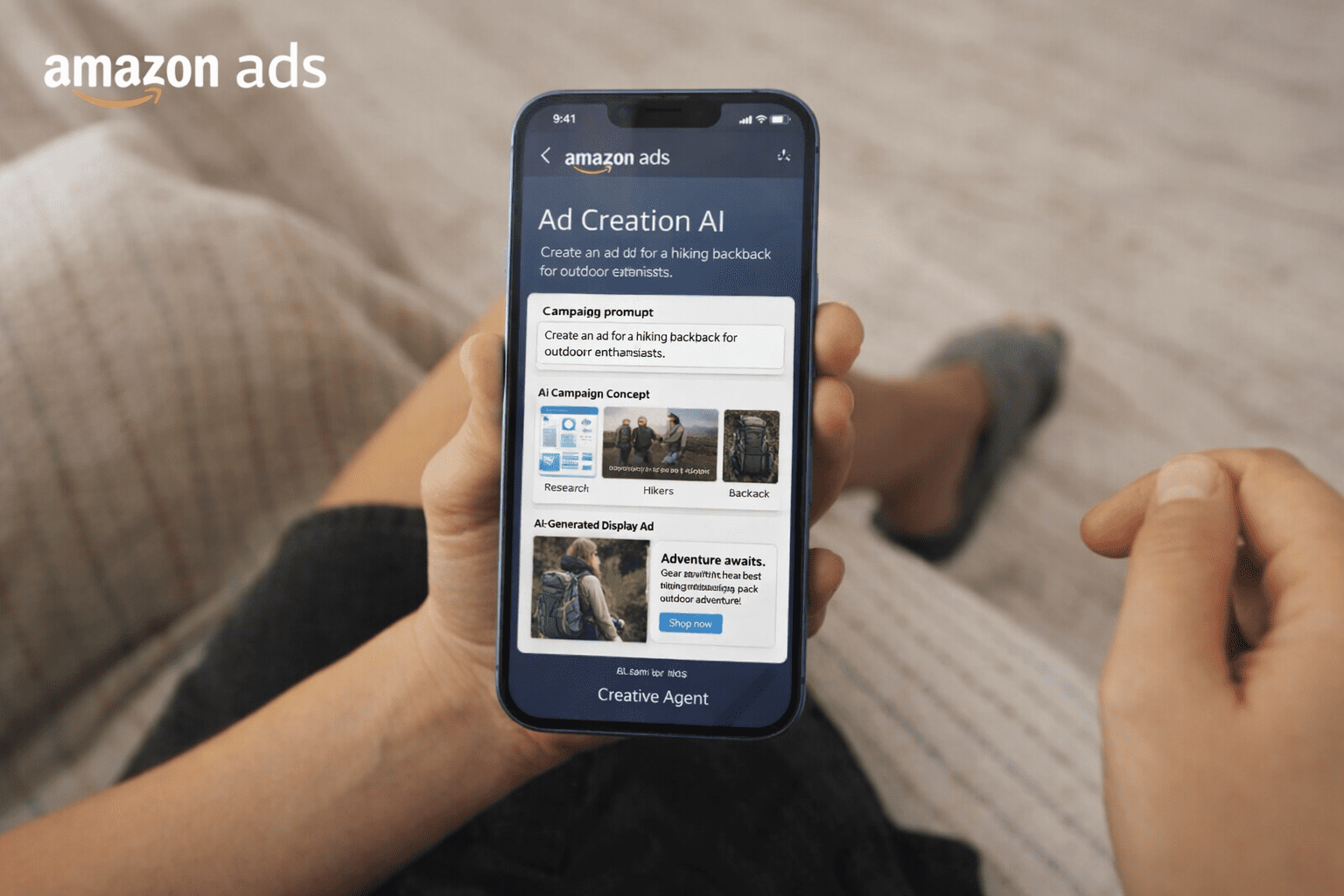 Creating ads with Amazon AI