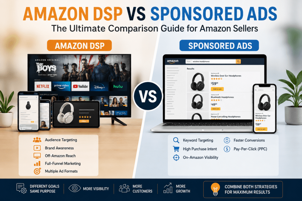 Amazon DSP vs Sponsored Ads comparison