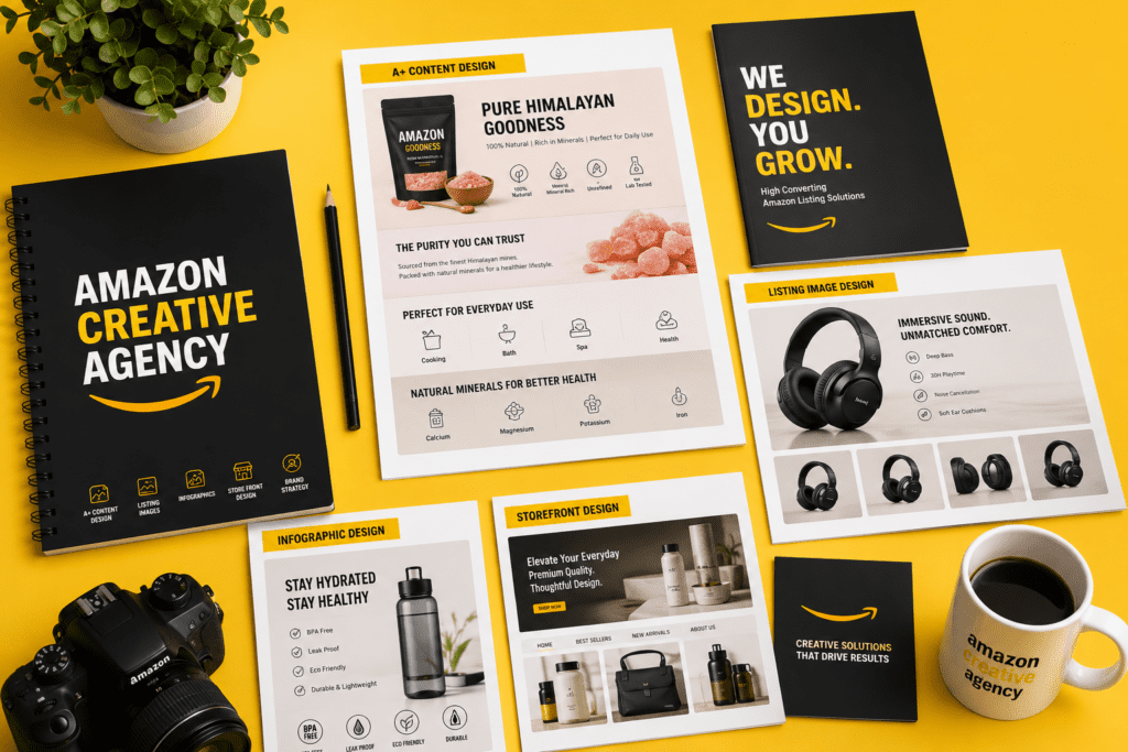 Creative agency Amazon design mockup