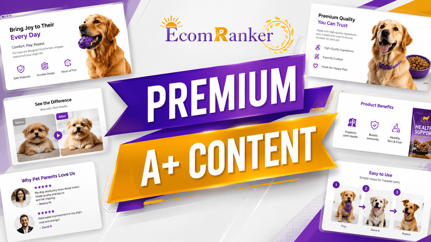 Elevated pet products for happy dogs