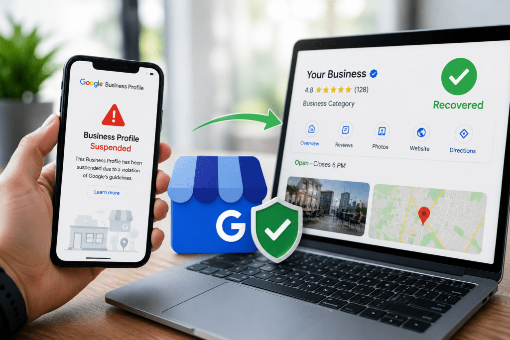 Google Business profile recovery process
