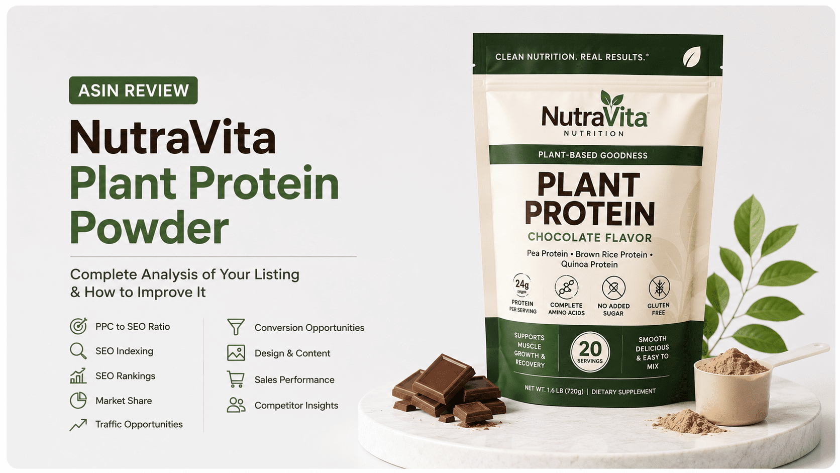 NutraVita plant protein review layout