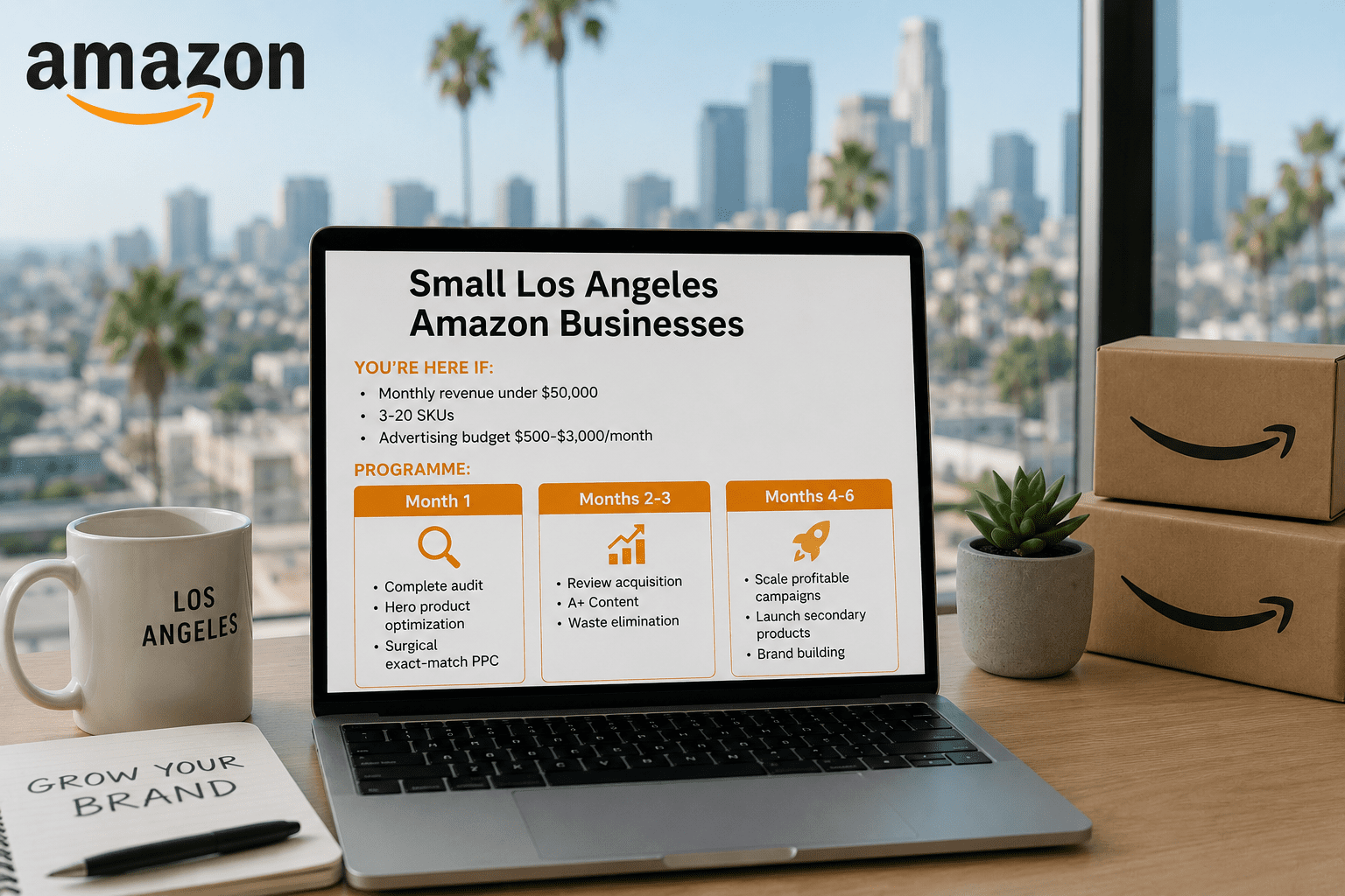 Amazon marketing strategy in LA workspace
