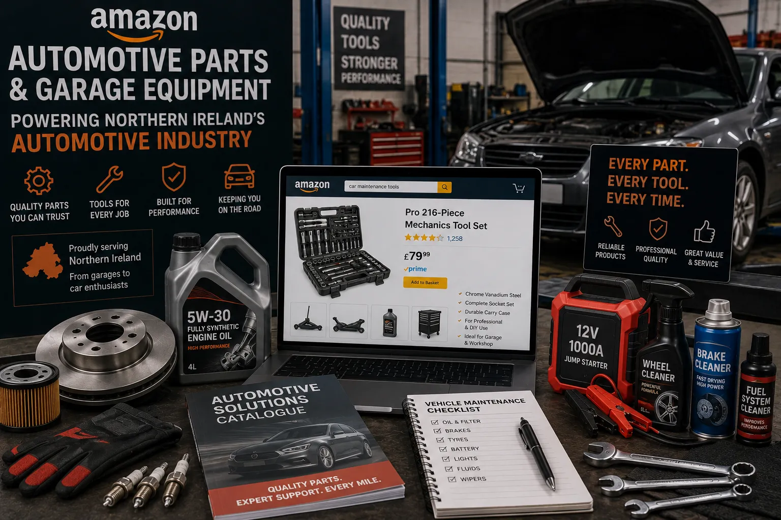 Automotive Parts & Garage Equipment Driving Northern Ireland'
