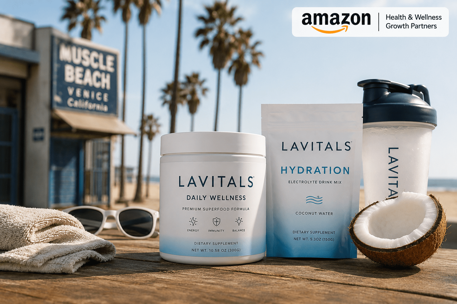 Beachside wellness essentials at Muscle Beach