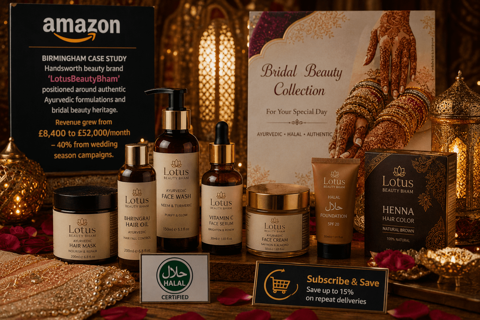 Bridal beauty collection with Ayurvedic charm
