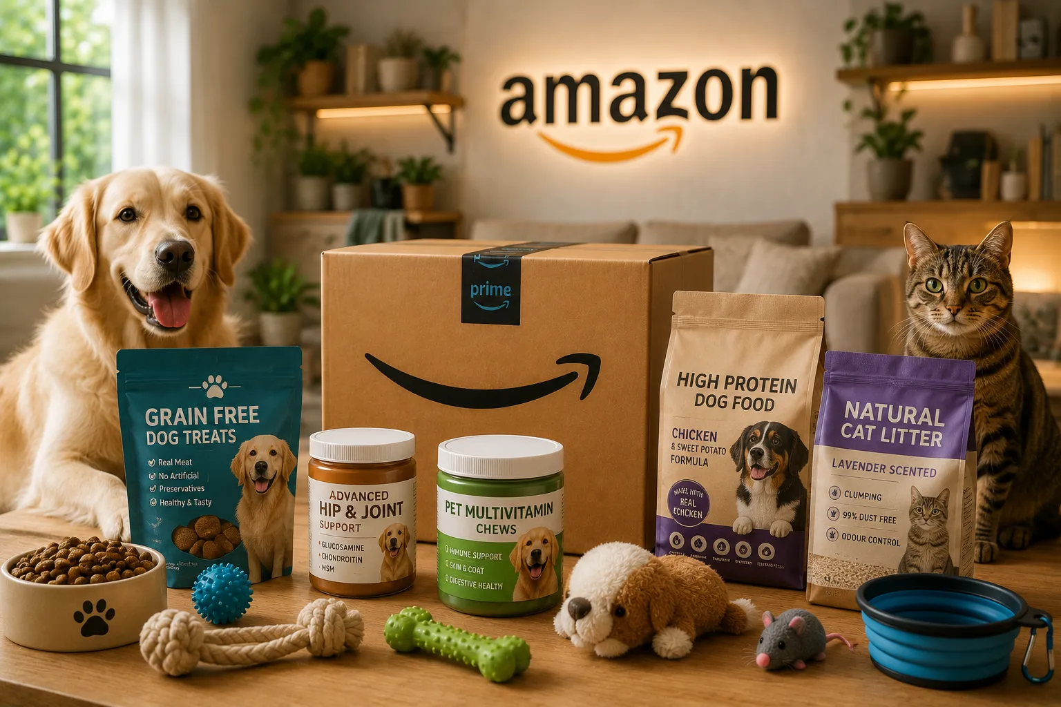 Cozy pet-friendly home with Amazon products