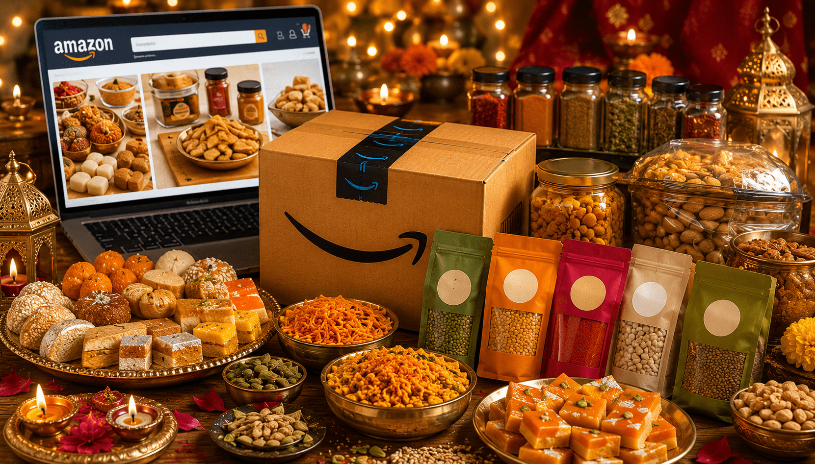 Festive Diwali shopping with Amazon display
