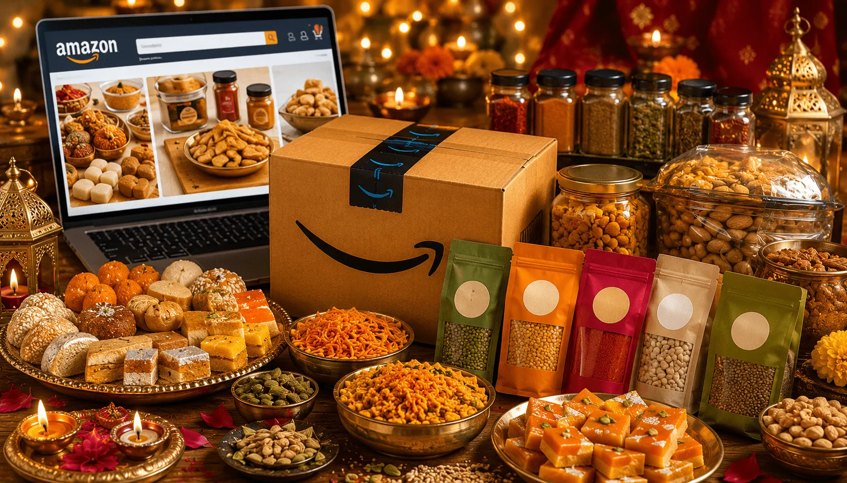 Festive Diwali shopping with Amazon display