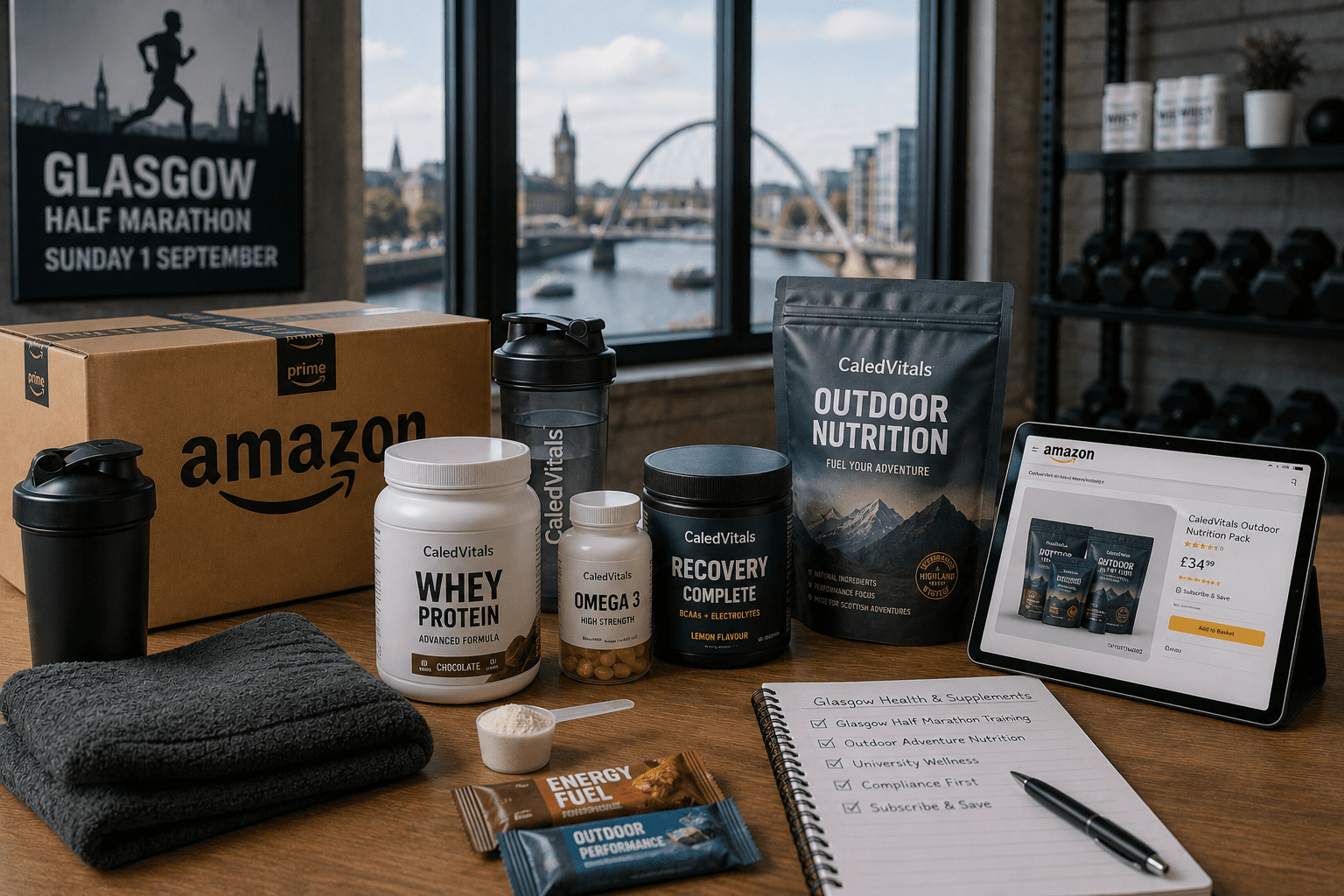 Fitness essentials by the riverside