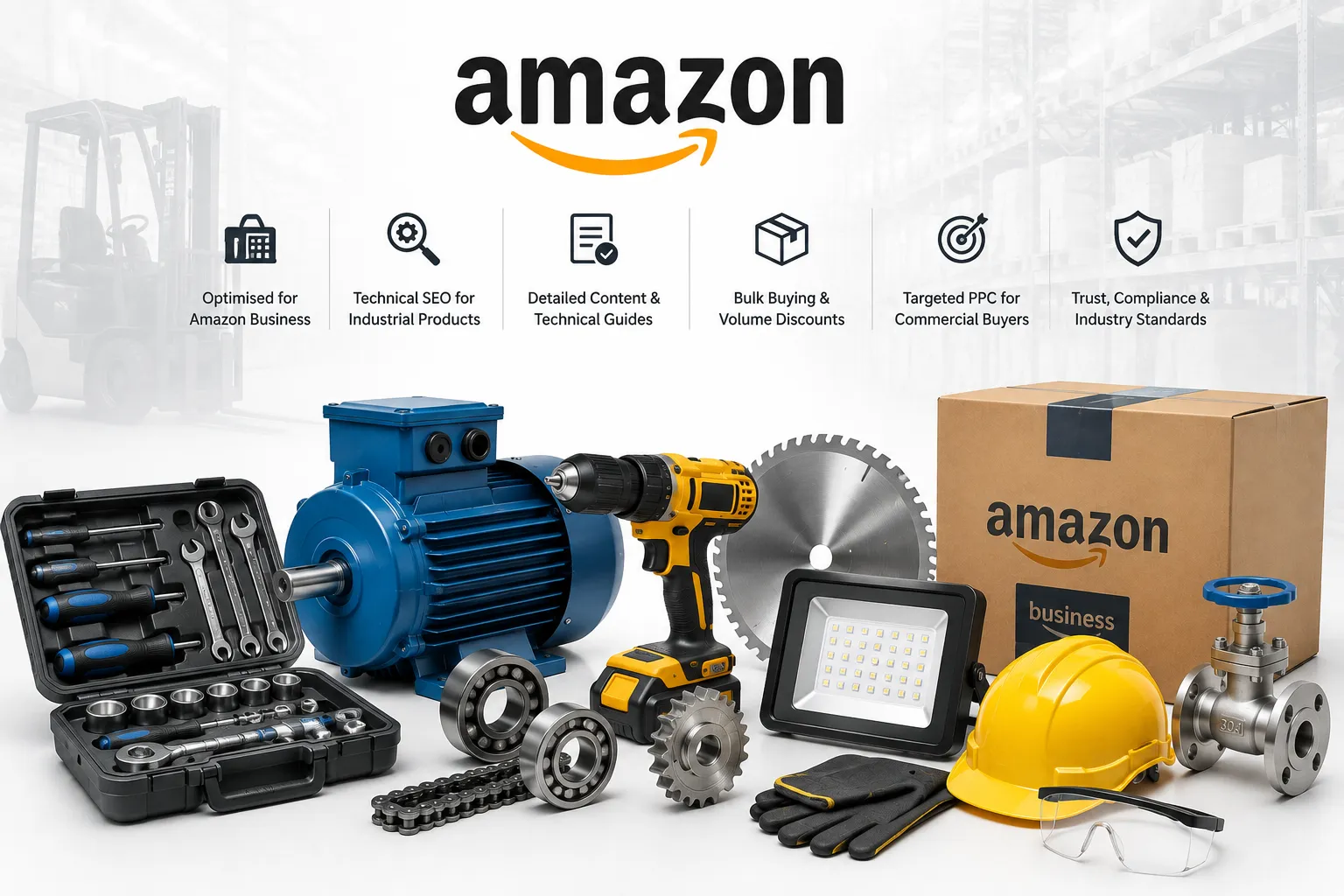 Industrial supplies for Amazon Business