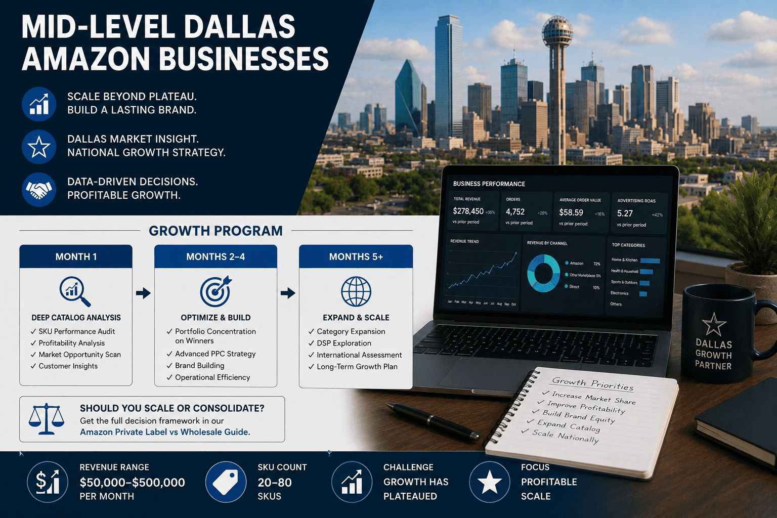 Mid-level Dallas Amazon business growth strategy