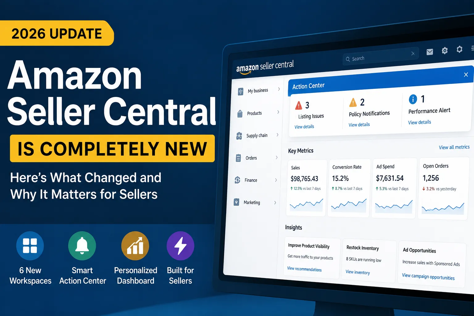The New Amazon Seller Central Interface: A Complete Guide for UK & US Sellers (2026)
