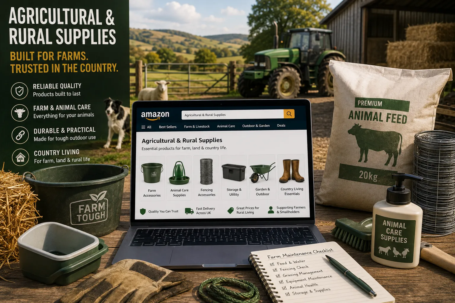 Farm supplies for country living
