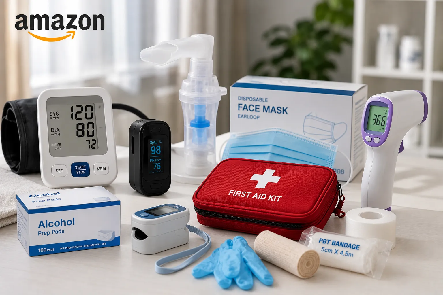 Health essentials product showcase