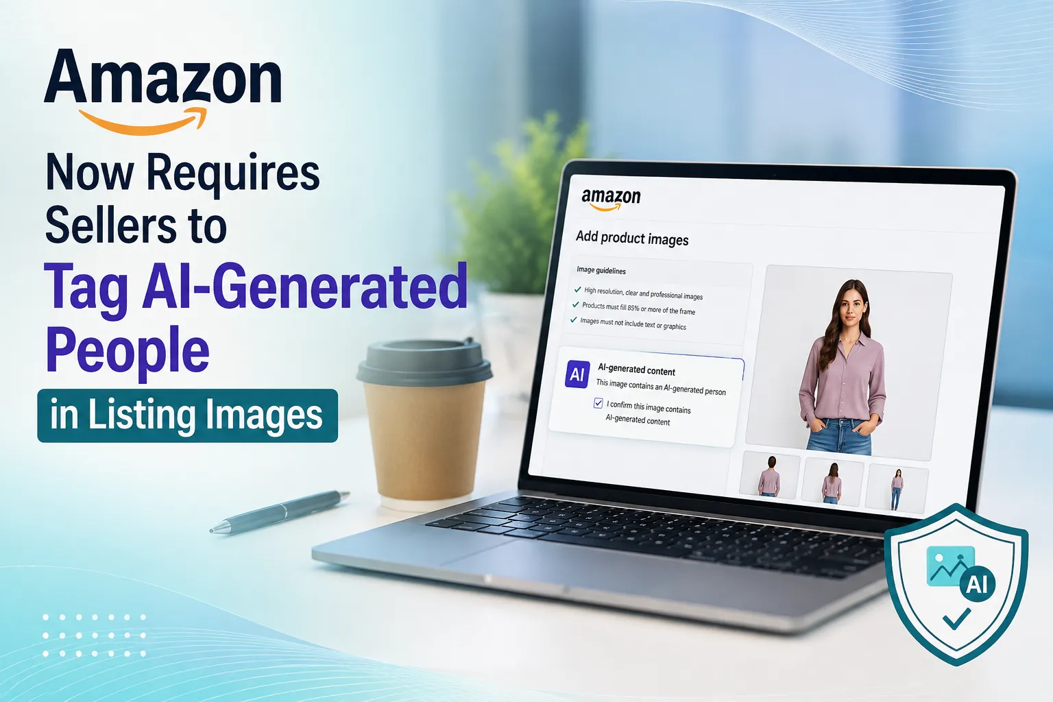 Amazon AI-Generated People Labeling Announcement