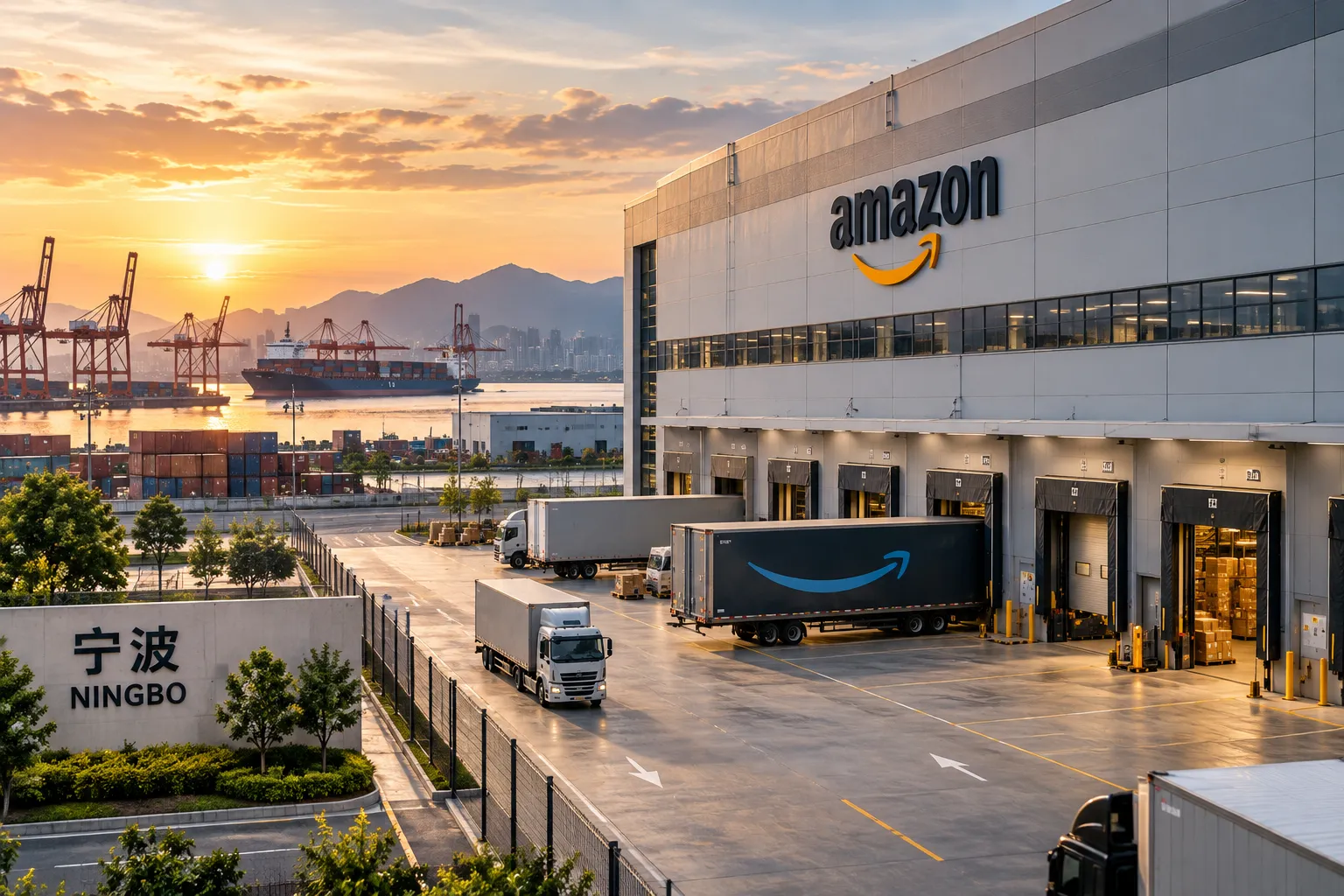 Amazon Fulfillment Center at Ningbo Port