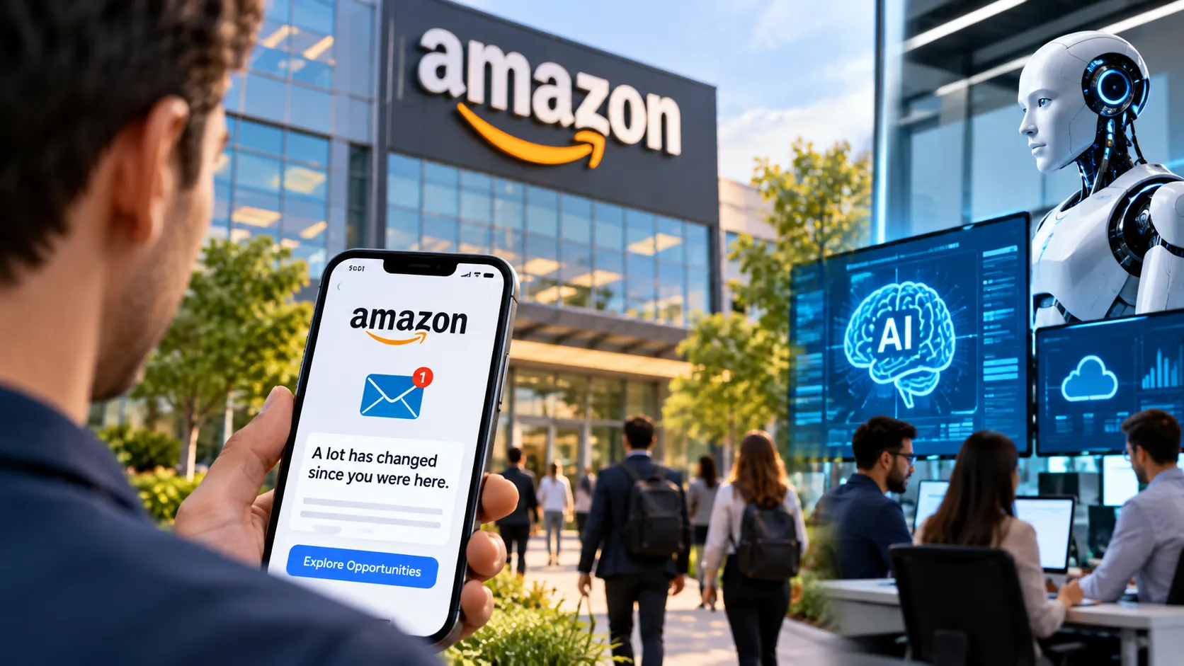 Amazon Reaches Out to Laid-Off Workers