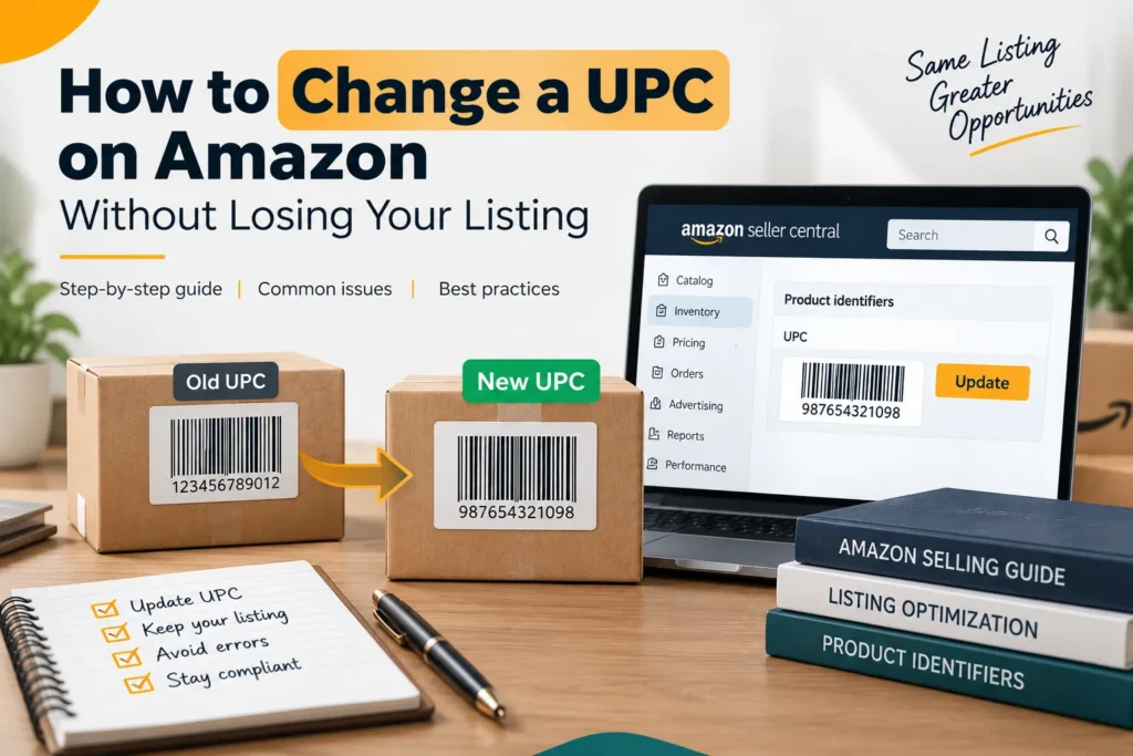 Changing UPCs on Amazon