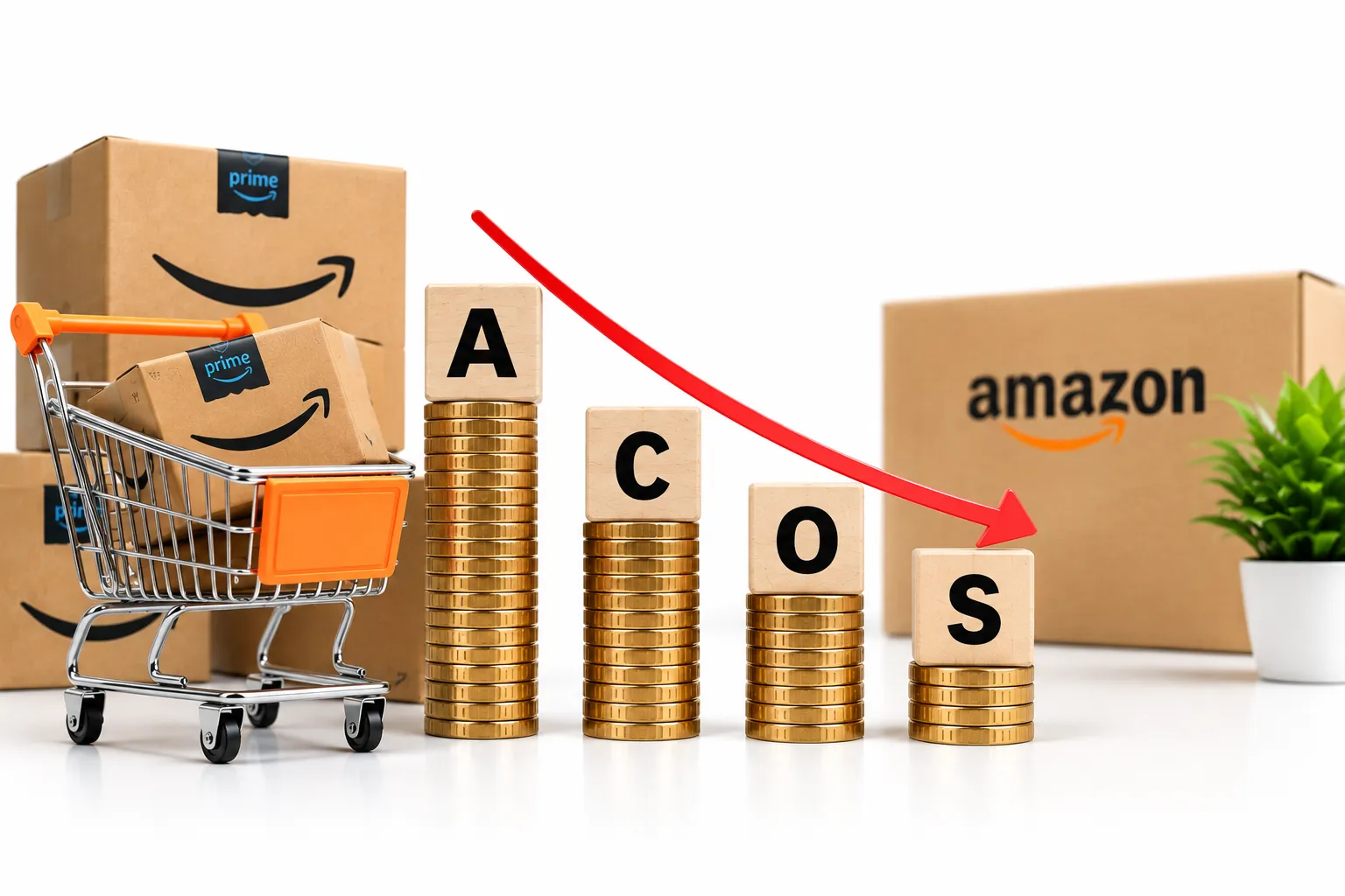 Reduced ACOS Amazon Advertising Infographic