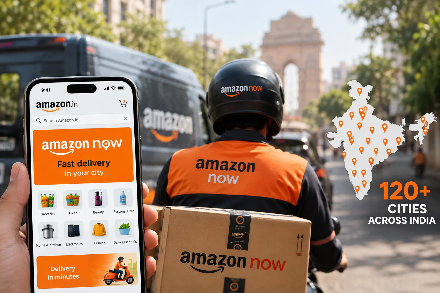 Amazon Now Expands to Over 120 Cities in India